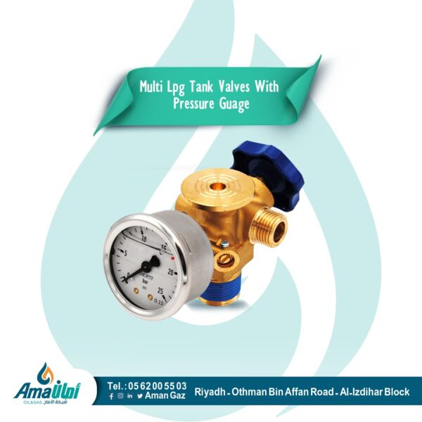 Multi Lpg Tank Valves With Pressure Guage
